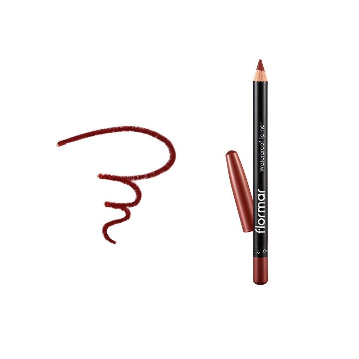 مداد لب ضد آب فلورمار رنگ 211 Classical Brown